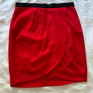 Banana Republic red skirt